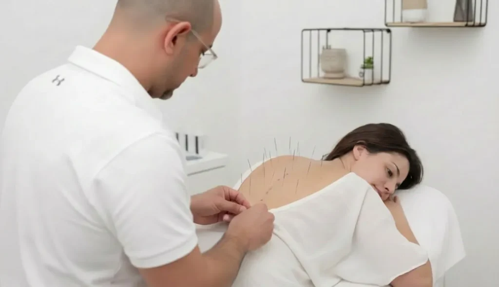 עודד מדגים טיפול על אישה בגיל הפוריות לטיפול טבעי בבעיית PMS